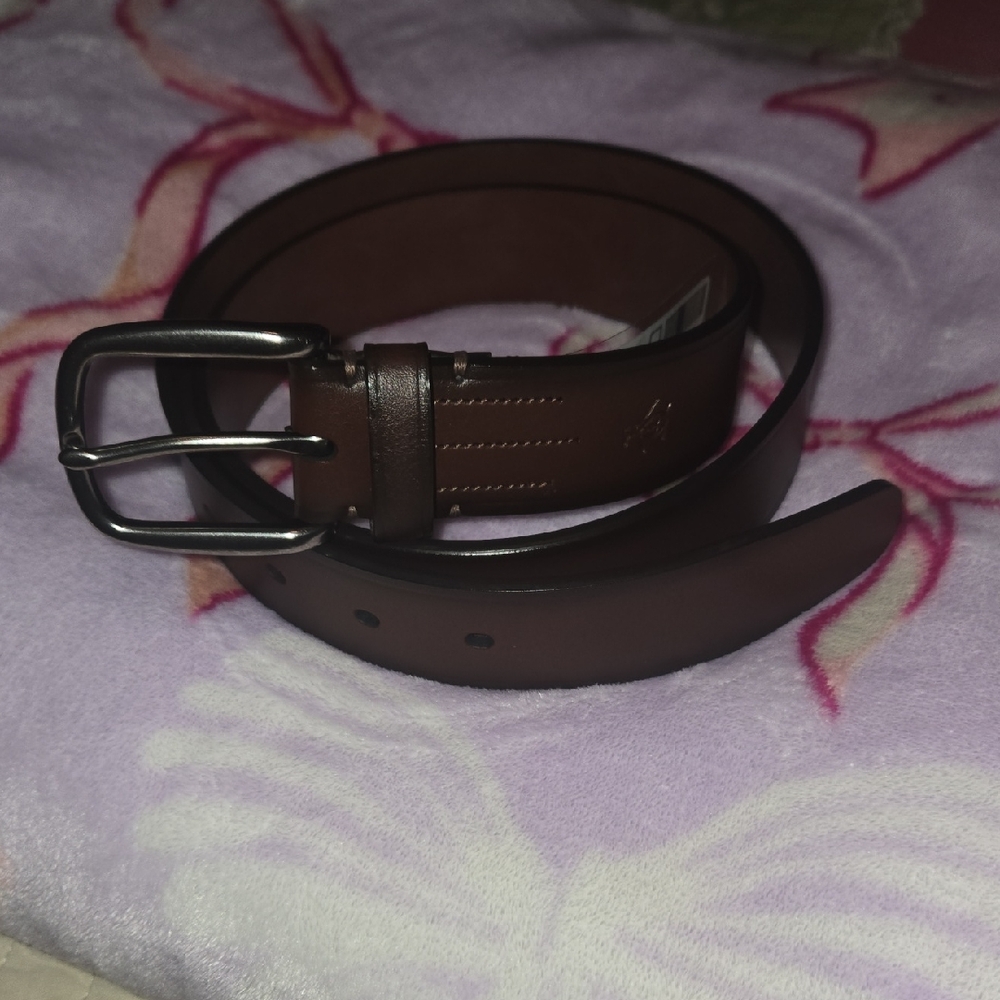 Men's Classic Brown Leather Belt